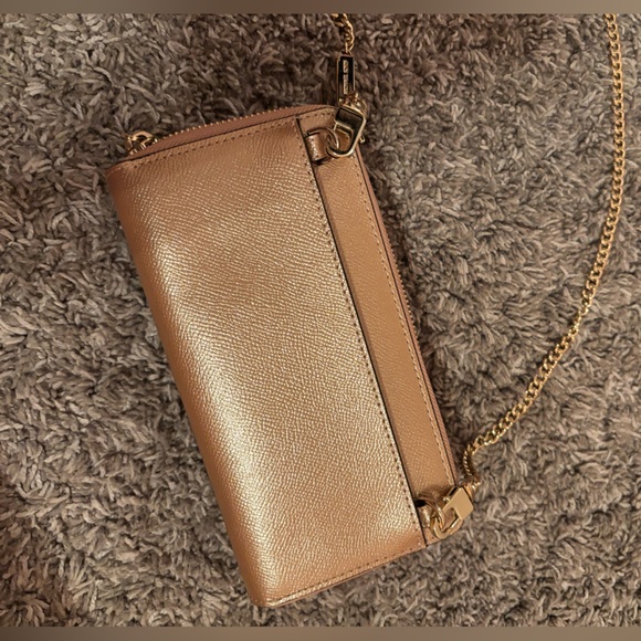 MICHAEL Michael Kors Small Metallic Leather Convertible Phone Crossbody - Picture 4 of 5